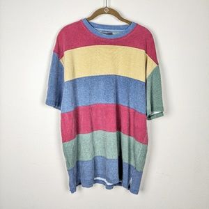 Vintage 90s multi colored crew neck tee shirt